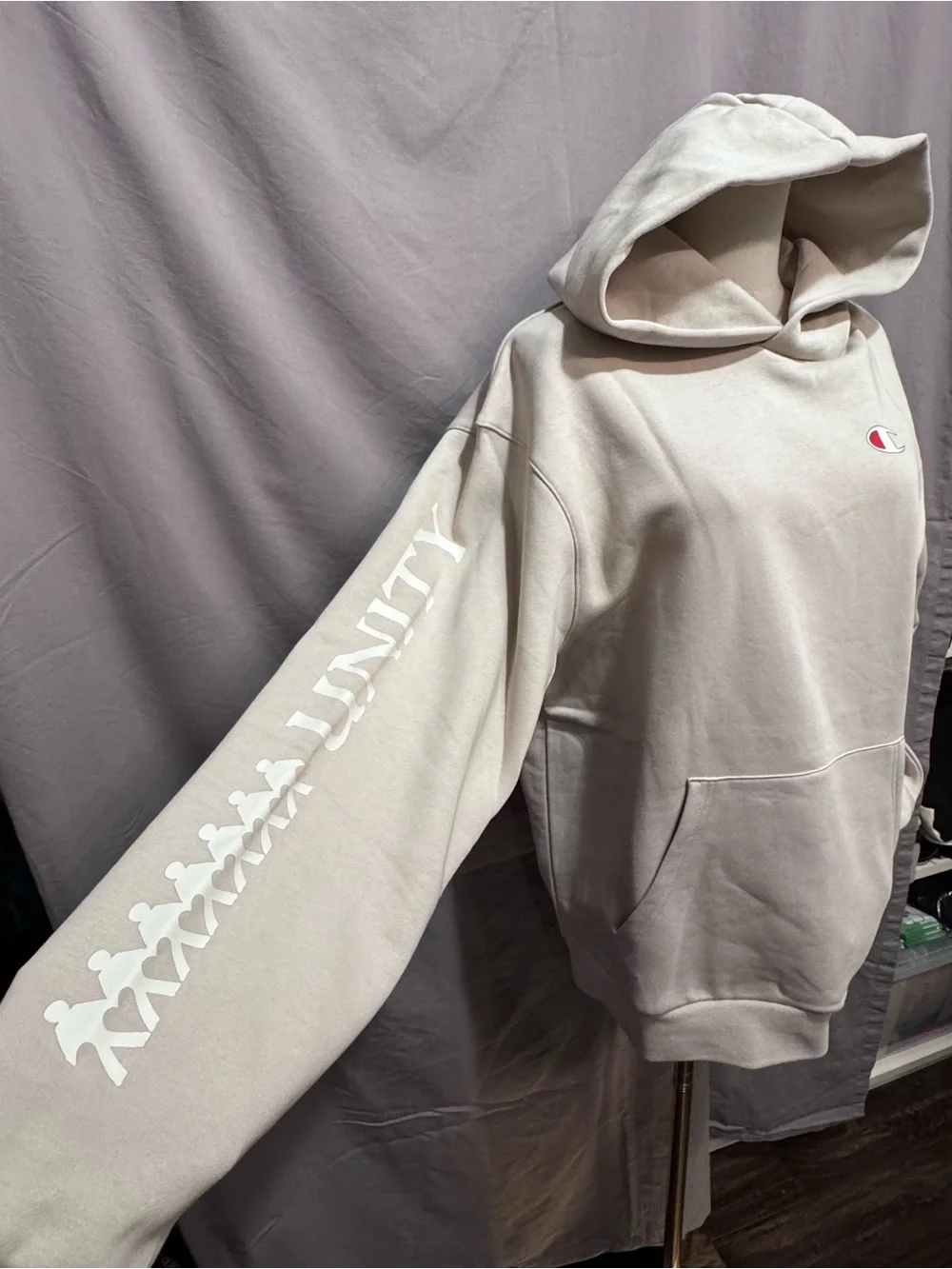 Champion Limited Edition Men's Hoodie in Beige  - Size S